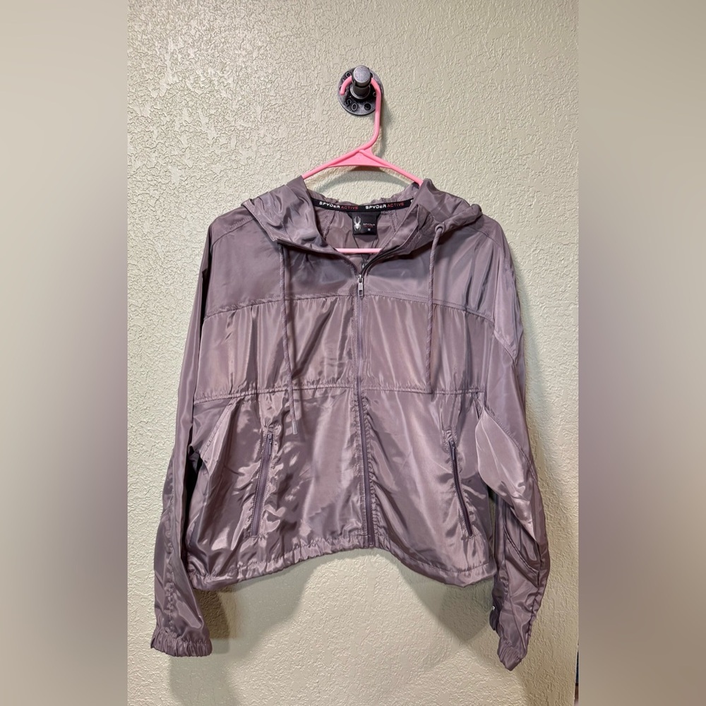 Spyder Lightweight Hooded Windbreaker Jacket NWT M